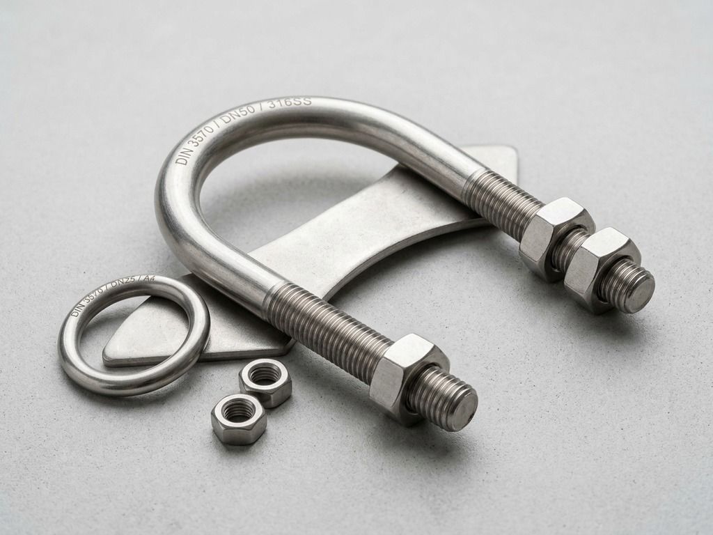 DIN 3570 Threaded Pipe U-Bolt Clamps