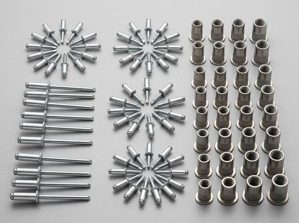 DIN 7337 Blind Rivets & Knurled Inserts