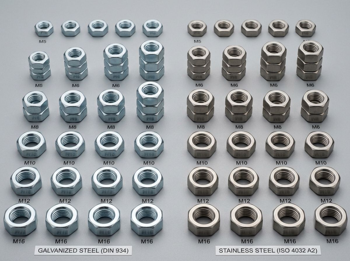 DIN 934 / ISO 4032 Standard Hexagon Nuts