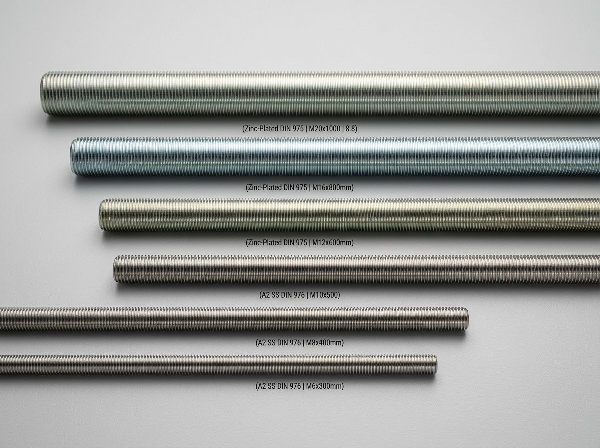 DIN 975 / DIN 976-1 Metric Threaded Rods